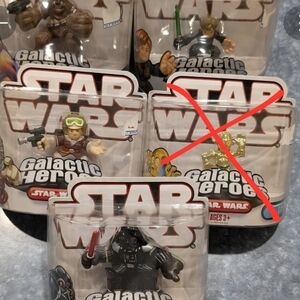 NWT Star Wars Galactic Heroes Bundle of Misc Action Figures